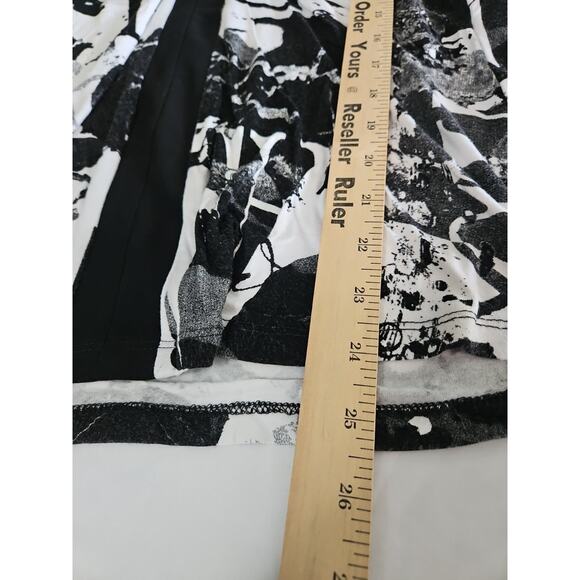 Yvonne Marie Womens Blouse Multicolor Size PS Polyester Blend Stretch 3/4 Sleeve - Picture 4 of 12